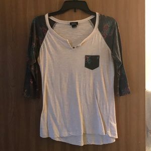 Half sleeve cream colored shirt